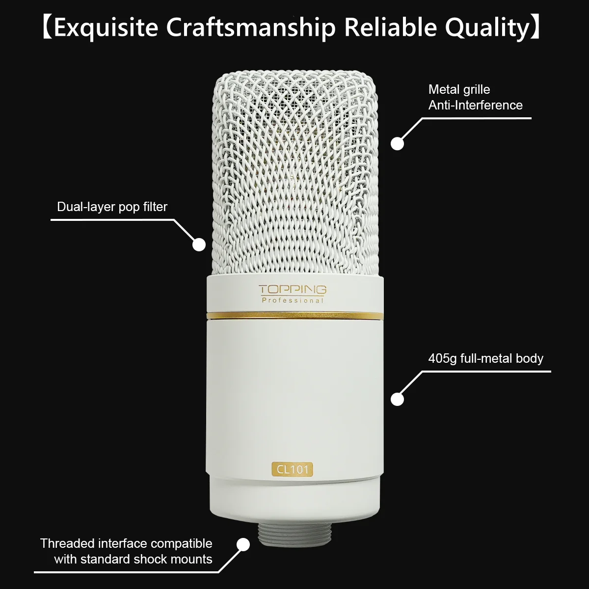 TOPPING CL101 Studio Condenser Microphone - Image 6