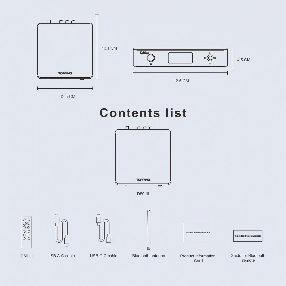 TOPPING D50 III Desktop HiFi DAC and Preamplifier - Image 9
