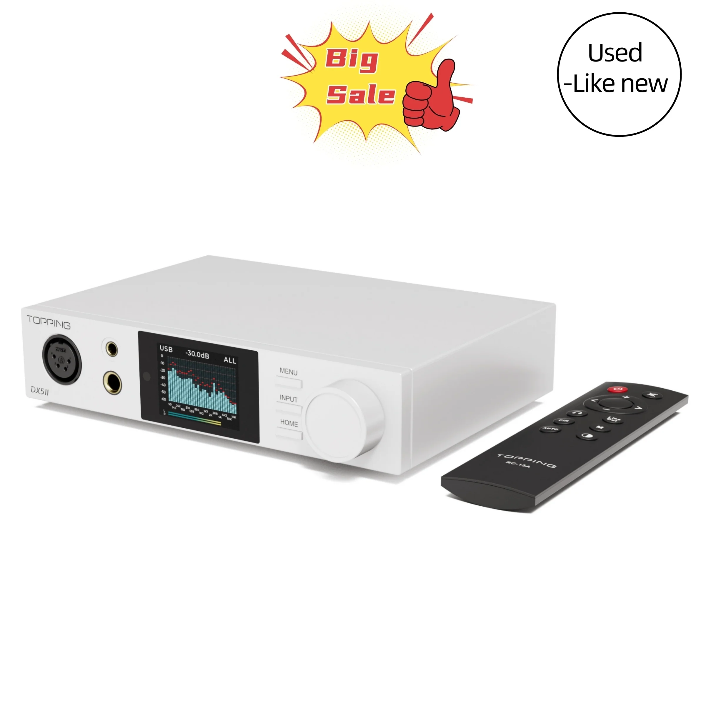 TOPPING DX5 II Hi-Res DAC & Headphone Amp Combo(Used-Like New) - Image 3