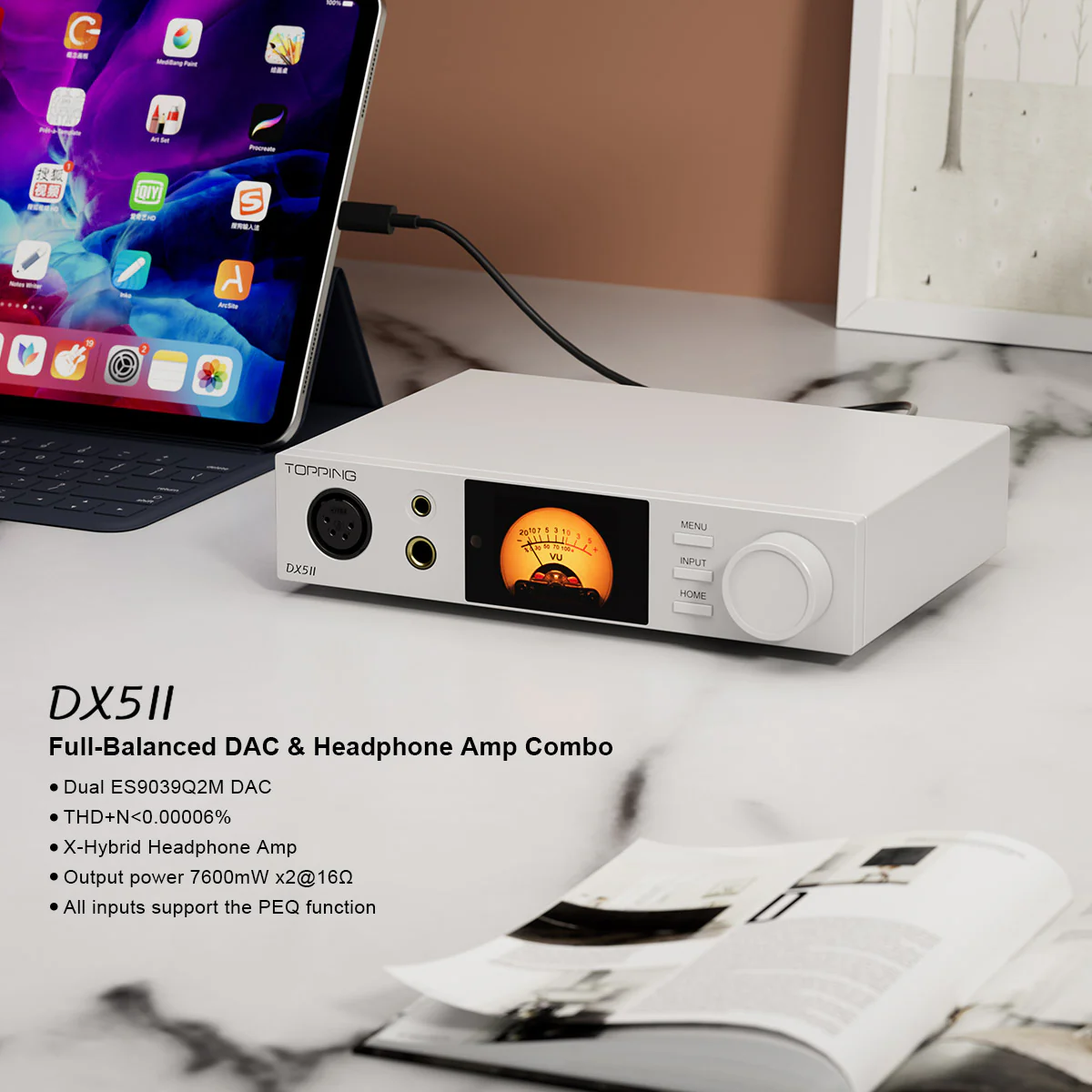 TOPPING DX5 II Hi-Res DAC & Headphone Amp Combo(Used-Like New) - Image 5