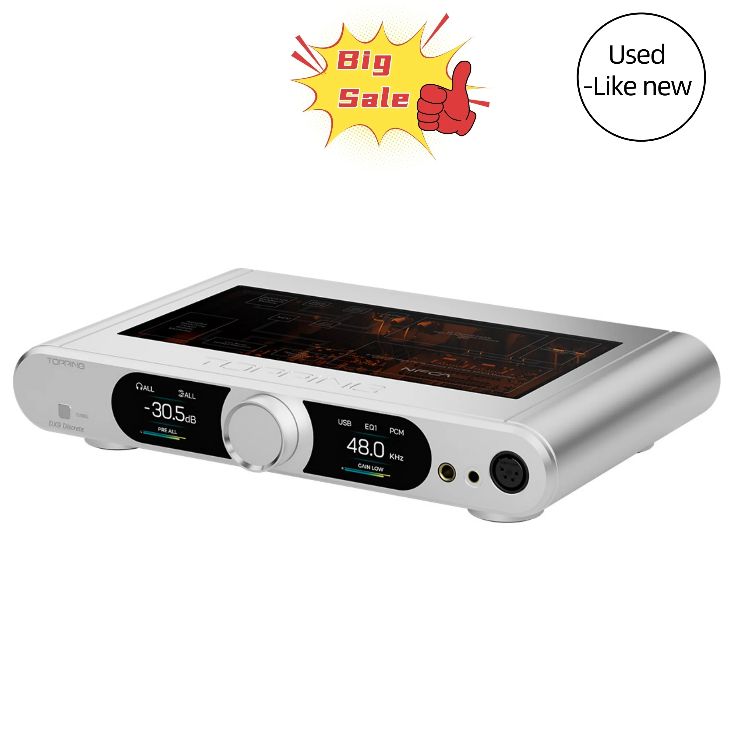 TOPPING DX9 Discrete Fully Balanced 1-Bit DAC & Headphone Amplifier（Used-Like New） - Image 10