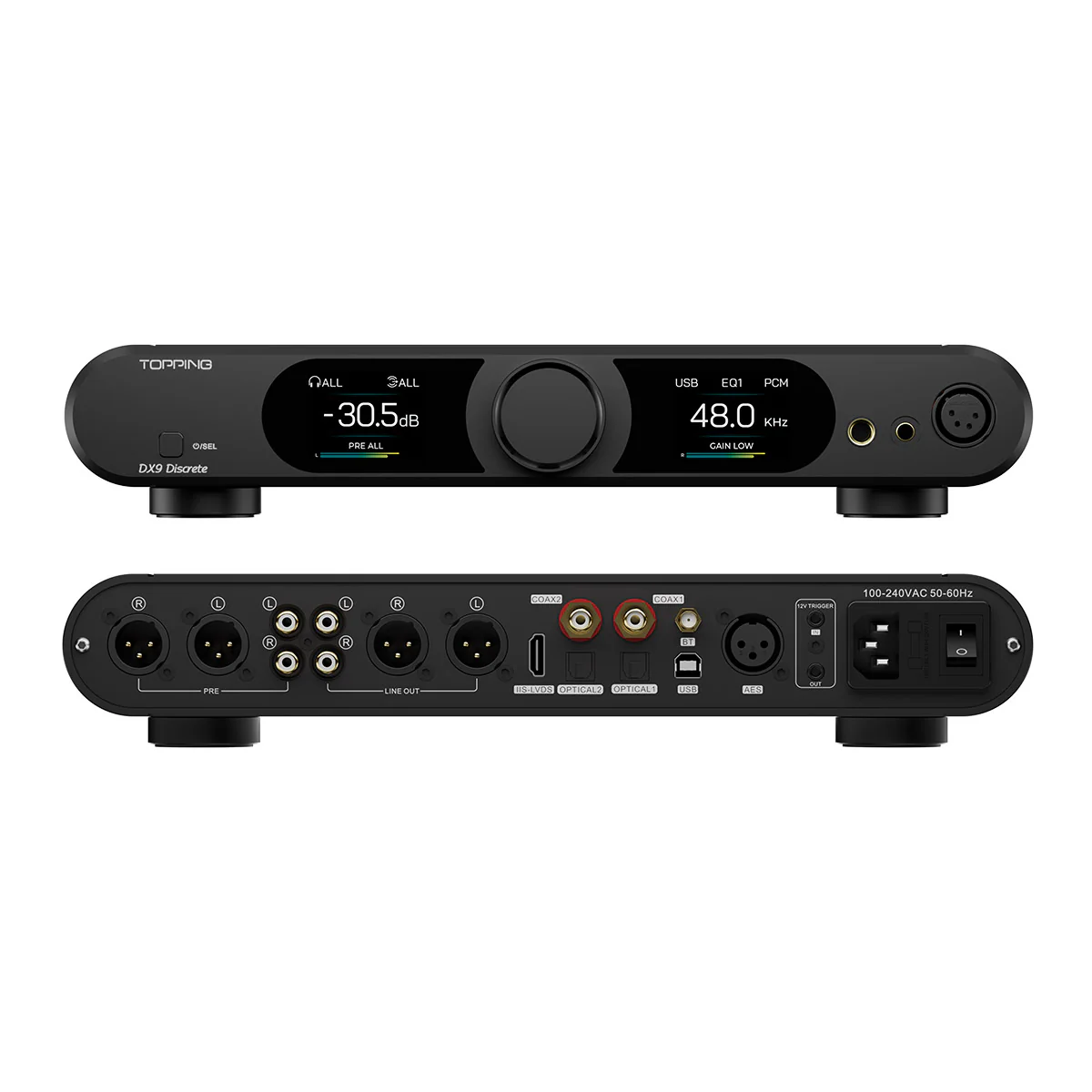 TOPPING DX9 Discrete Fully Balanced 1-Bit DAC & Headphone Amplifier（Used-Like New） - Image 8