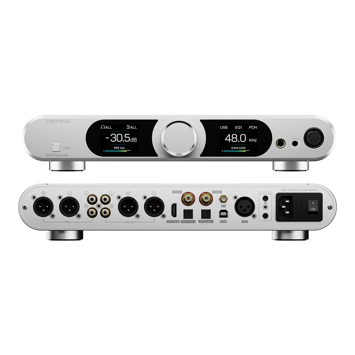 TOPPING DX9 Discrete Fully Balanced 1-Bit DAC & Headphone Amplifier（Used-Like New） - Image 9