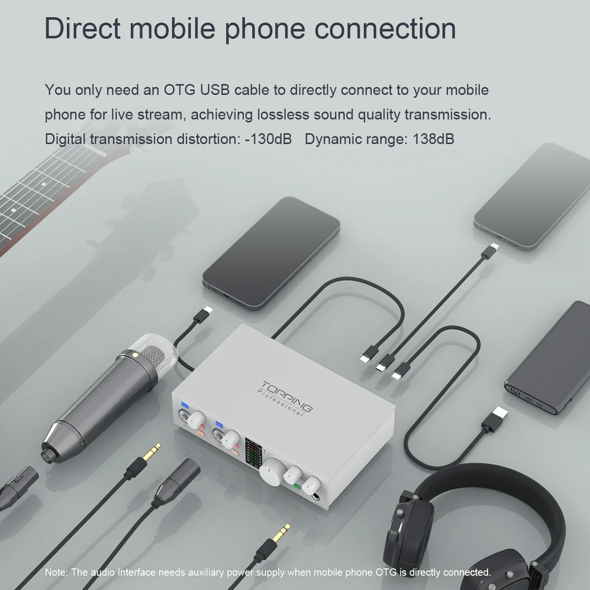 TOPPING E2X2 OTG USB Audio Interface - Image 4