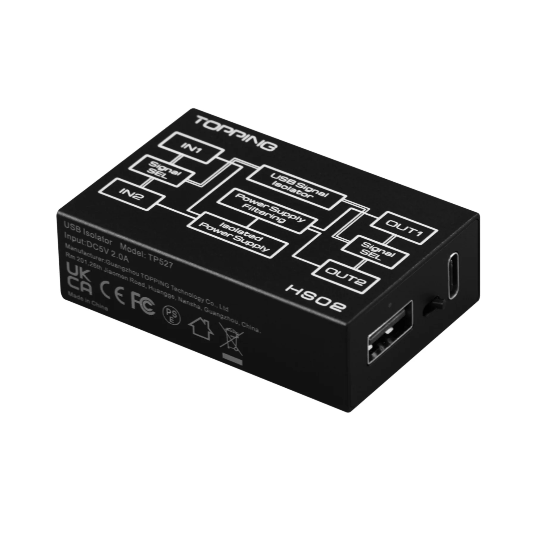 TOPPING HS02 USB2.0 High Performance Audio Isolator - Image 2
